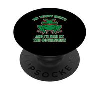 Mi fa male la pancia e sono arrabbiato con il governo PopSockets PopGrip Adesivo