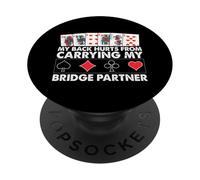 Mi fa male la schiena per il trasporto del mio partner Bridge PopSockets PopGrip Adesivo