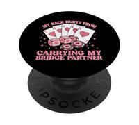 Mi fa male la schiena per il trasporto del mio partner Bridge PopSockets PopGrip Adesivo