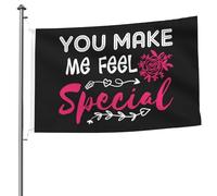 Mi Fai Sentire Speciale Garden Flag Divertente Bandiere Da Giardino Durevole Bandiera Da Cortile Per Fattoria Esterni Patio 90X150 Cm