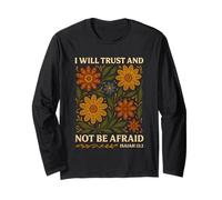 Mi fiderò e non avrò paura Boho Floral Wildflower Maglia a Manica
