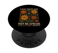 Mi fiderò e non avrò paura Boho Floral Wildflower PopSockets PopGrip Adesivo