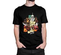 Mi-Go-s Culture Men's Tees Round Neck Fashion Short Sleeve T-Shirt Black L