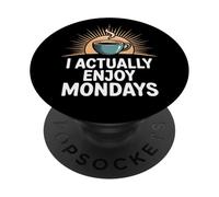 Mi godo davvero lunedì positivo Workday Coffee Lover PopSockets PopGrip Adesivo