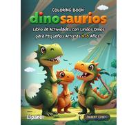Mi Gran Libro de Colorear Dinosaurios para Niños faciles, grande, paginas una cara, actividades infantiles, pasatiempos