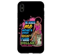 Mi ha chiesto cosa; s firma Ho detto dollaro Melanin Queen Custodia per iPhone XS Max