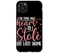 Mi ha rubato il cuore così ho rubato il suo cognome moglie sposata Custodia per iPhone 11 Pro Max