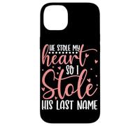 Mi ha rubato il cuore così ho rubato il suo cognome moglie sposata Custodia per iPhone 14 Plus