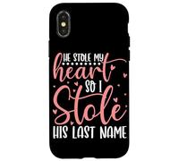 Mi ha rubato il cuore così ho rubato il suo cognome moglie sposata Custodia per iPhone X/XS