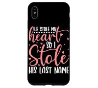 Mi ha rubato il cuore così ho rubato il suo cognome moglie sposata Custodia per iPhone XS Max
