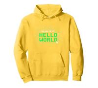 Mi Hai portato a Hello World - Retro Coder Tech Felpa con Cappuccio, Unisex per Adulti, Limone, XXL