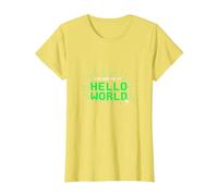 Mi Hai portato a Hello World - Retro Coder Tech Maglietta, Donna, Limone, S