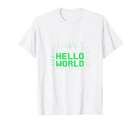 Mi Hai portato a Hello World - Retro Coder Tech Maglietta, Uomo, Bianco, M