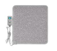 Mi-Heat Carbon Feet Pannello Riscaldante Scrivania Infrarossi (55x50cm) - Tappetino Piedi con Dimmer Regolabile Potente ca. 55°C - Base Antiscivolo, Grigio