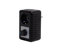 Mi-Heat - Dimmer con connettore intermedio 1200 Watt per la regolazione della potenza del riscaldamento a infrarossi, radiatori a infrarossi, tappeti riscaldanti, tappetini riscaldanti