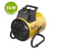 Mi-Heat Heizlüfter Elektroheizer Bauheizer Trockner 3 kW Giallo 230V