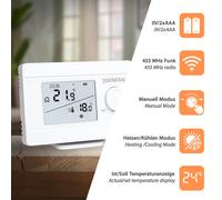 Mi-Heat M-250S RF Termostato Riscaldamento Funzione Riscalda-Ref. B-Ware