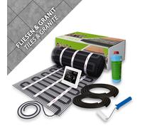 Mi-Heat Riscaldamento Elettrico Pavimento 150W Set Tappetino Nero Wifi TuyaSmart