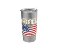 Mi identifico come americano Bicchiere termico in acciaio inox doppia parete