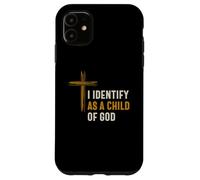 Mi identifico come figlio di Dio identità spirituale cristiana Custodia per iPhone 11