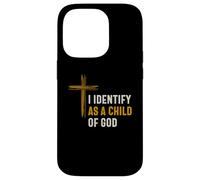Mi identifico come figlio di Dio identità spirituale cristiana Custodia per iPhone 14 Pro