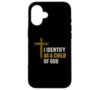 Mi identifico come figlio di Dio identità spirituale cristiana Custodia per iPhone 16