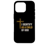 Mi identifico come figlio di Dio identità spirituale cristiana Custodia per iPhone 16 Pro