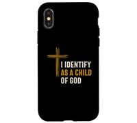 Mi identifico come figlio di Dio identità spirituale cristiana Custodia per iPhone X/XS