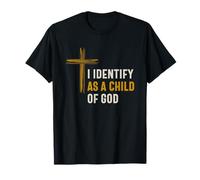 Mi identifico Come Figlio di Dio identità Spirituale Cristiana Maglietta