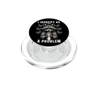 Mi IDENTIFICO COME UN PROBLEMA: Umorismo da Procione PopSockets PopGrip per MagSafe