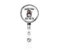 Mi identifico come un teorico della cospirazione I pronomi ti vengono detti così Porta badge retrattile Porta carte d'identità con clip per infermiere Studente Impiegato
