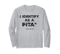 Mi identifico come una pita (dolore nel culo) Divertente Maglia a Manica