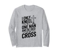 Mi inginocchio Solo a Un Uomo Morto sulla Croce Maglia a Manica