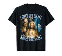 Mi inginocchio Solo per Il Cristianesimo di Gesù Bootleg Maglietta