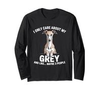 Mi Interessa Solo Il Mio Amante dei Cani Greyhound Funny Greyhound Maglia a Manica