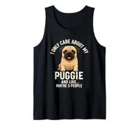 Mi Interessa Solo Il Mio puggie Funny Pug Mom Dad Canotta