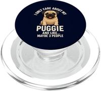 Mi interessa solo il mio puggie Funny Pug Mom Dad PopSockets PopGrip per MagSafe