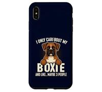 Mi interessa solo il mio pugile e 3 persone divertenti per il proprietario di cani Custodia per iPhone XS Max