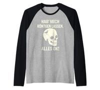 Mi lascio x -Raggi Tutto Ok Uccello nella mia Testa Maglia con Maniche Raglan