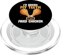 Mi lavo i denti con pollo fritto divertente pollo fritto PopSockets PopGrip per MagSafe