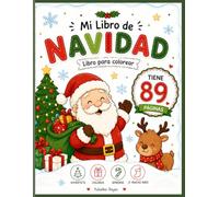 MI LIBRO DE NAVIDAD: Libro para colerear con 89 pagina para niño de 3 a 8 años