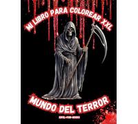 "Mi libro para colorear XXL - Mundo del terror": Libro para colorear con 85 diseños de tatuajes | A partir de 12 años | Gran formato | Relajación y alivio del estrés