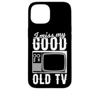 Mi manca il look vintage della vecchia TV Custodia per iPhone 15