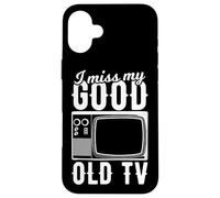 Mi manca il look vintage della vecchia TV Custodia per iPhone 16 Plus