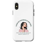 Mi manca il mio idolo KPop preferito ma ne sono coraggioso divertente Custodia per iPhone X/XS