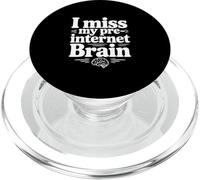 Mi manca il mio umorismo nostalgico del cervello pre-Internet PopSockets PopGrip per MagSafe