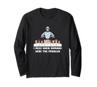 Mi Manca Quando Gli Umani Erano Il burattino Robot problematico Maglia a Manica