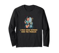 Mi Manca Quando Gli Umani Erano Il Problema Stile Pinup Maglia a Manica