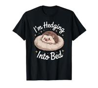 Mi metto a Letto Hedgehog Sleepy Divertente Bambino Che Dorme Maglietta