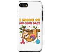 Mi muovo al mio ritmo Sloth Boy Girl Fidget Sensory Play Custodia per iPhone SE (2020) / 7/8